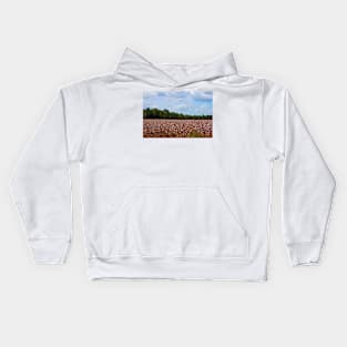 Field Of Cotton Balls Kids Hoodie